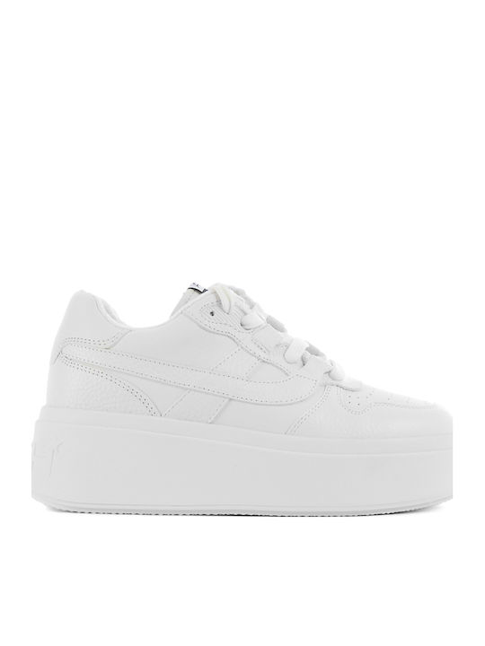 Ash Combo Flatforms Sneakers Gray