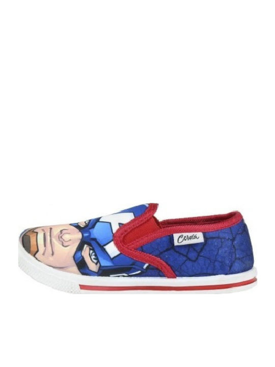 Avengers Kids Sneakers Slip-On Blue