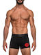 Herren Boxershorts Schwarz mit Mustern 1Packung