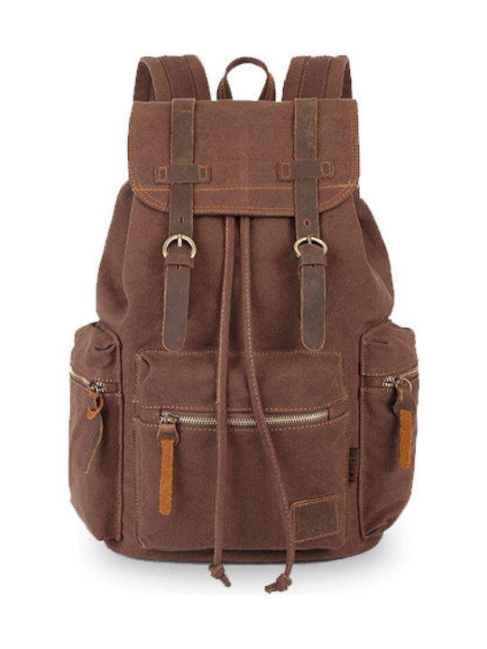 Kaukko Rebel Fabric Backpack Brown 18lt