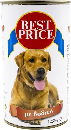 Best Price Best Price Wet Food Dogs in Cans with Beef 1250gr