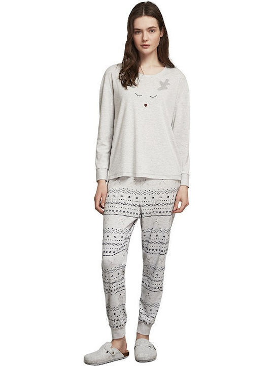 Catherine's Set Pijamale pentru Femei Gri