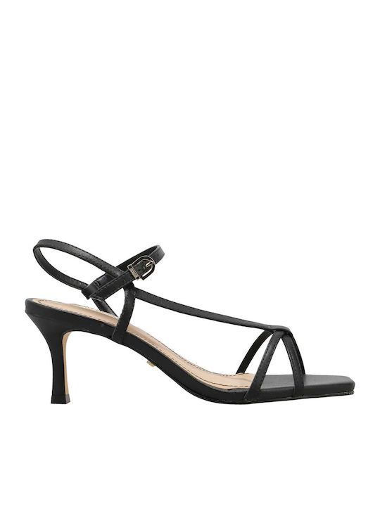 Gaudi Leder Damen Sandalen in Schwarz Farbe