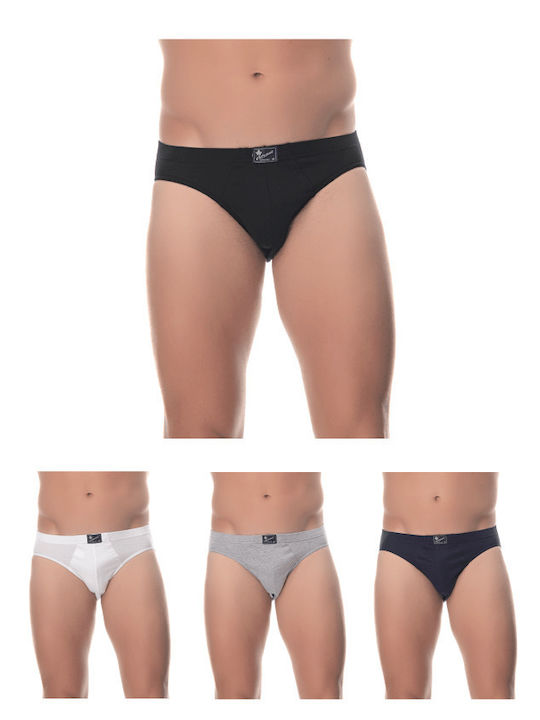 Lido Underwear 111 Herren Slips Mehrfarbig 4Pac...