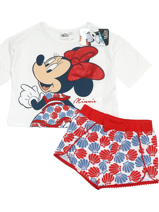 Комплект Лято 2бр Бял Minnie Mouse