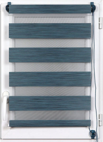 Rolete Geam de Umbrire L-n Marmorate Semi-Blackout Dublu P120xÎ180cm Albastru Rolete Geam de Umbrire L-n Marmorate Semi-Blackout Dublu P120xÎ180cm Albastru