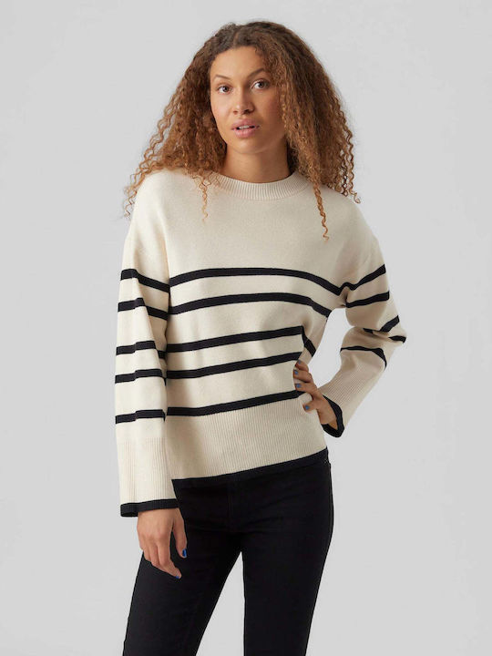 Vero Moda Women's Long Sleeve Sweater Striped B...