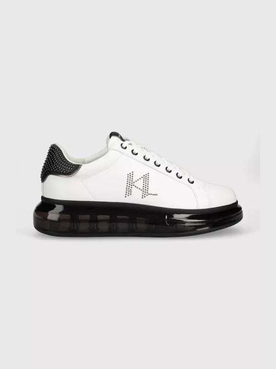 Karl Lagerfeld Top Ανδρικά Sneakers Λευκά