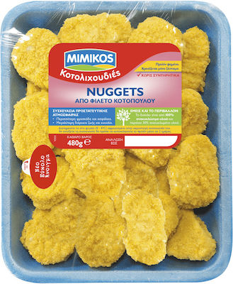 Mimikos Nuggets Κοτόπουλο Ελληνικά Δισκάκια Νωπά 480gr