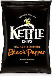 Kettle Chips Chips με Γεύση Sea Salt and Crushed Black Pepper 130gr