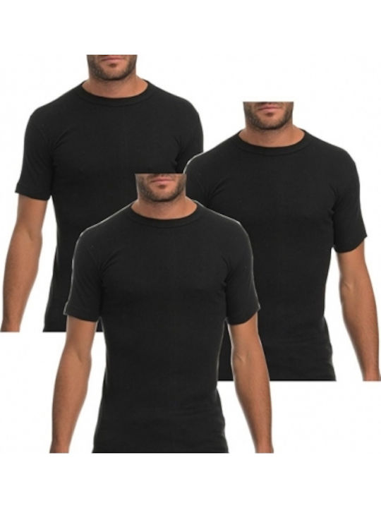 Herren Unterhemden in Schwarz Farbe 3Packung