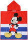 Rima Beachwear Παιδικό Πόντσο Θαλάσσης Mickey Κόκκινο