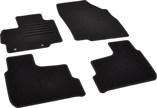 Rigum Satz Vorder- und Hintermatten 4Stück aus Teppichboden für Mitsubishi Raumstern 2018+ Schwarz