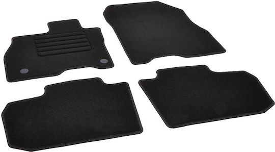Rigum Set of Front and Rear Mats 4pcs for Nissan Leaf 2017+ Black