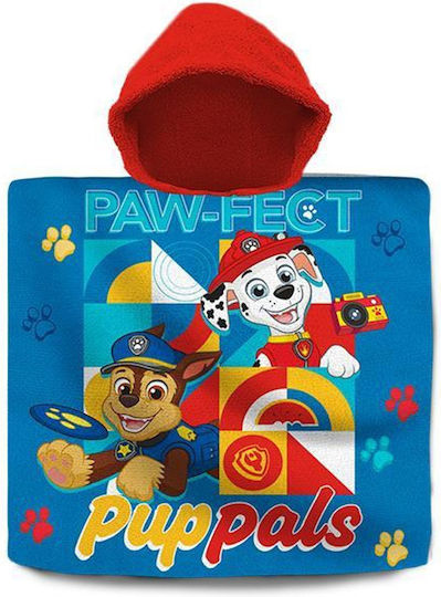 Next Paw Patrol Kids Beach Poncho Paw Patrol Blue 60 x 60cm