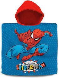 Next Spiderman Poncho de plajă pentru copii Spiderman Albastru 60 x 60cm.