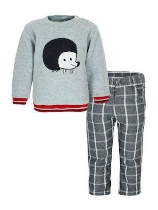 Set pentru copii cu pantaloni Iarnă 2buc Gri