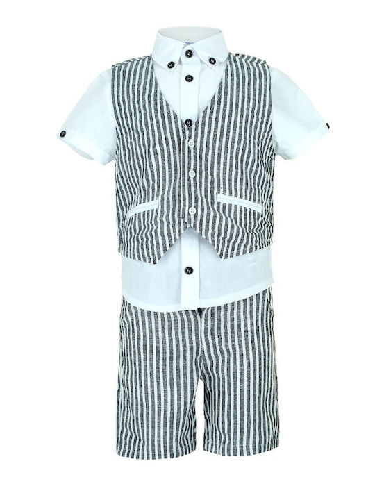 Kinder-Set mit Shorts Sommer 3Stück Gray