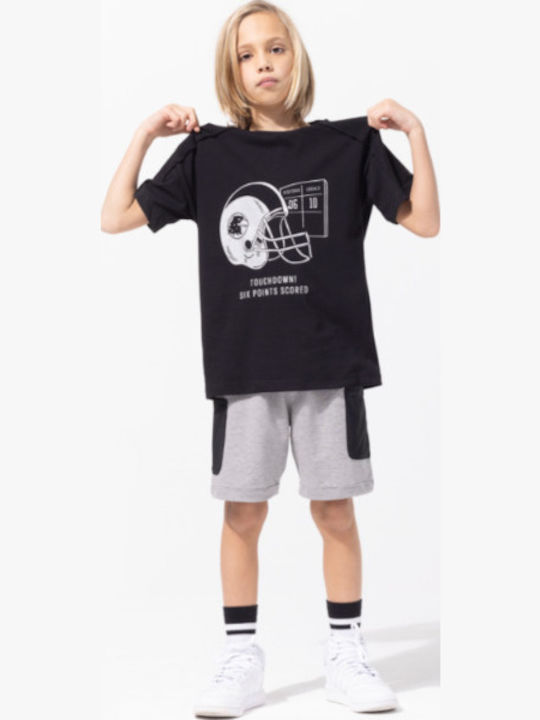 Kids' Set with Shorts Summer 2pcs Black