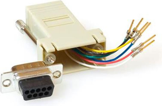 Intronics Μετατροπέας VGA female σε RJ-45 female Λευκό (TD09M8)