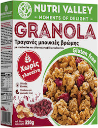Nutri Valley Granola Cranberries Gluten Free 320gr
