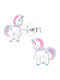 Bellita Hypoallergenic Kids Earrings Studs Unicorns from Silver