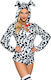 Leg Avenue Dalmatian Sexy Στολή Λευκή