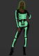 Leg Avenue Skeleton Catsuit Sexy Στολή Μαύρη