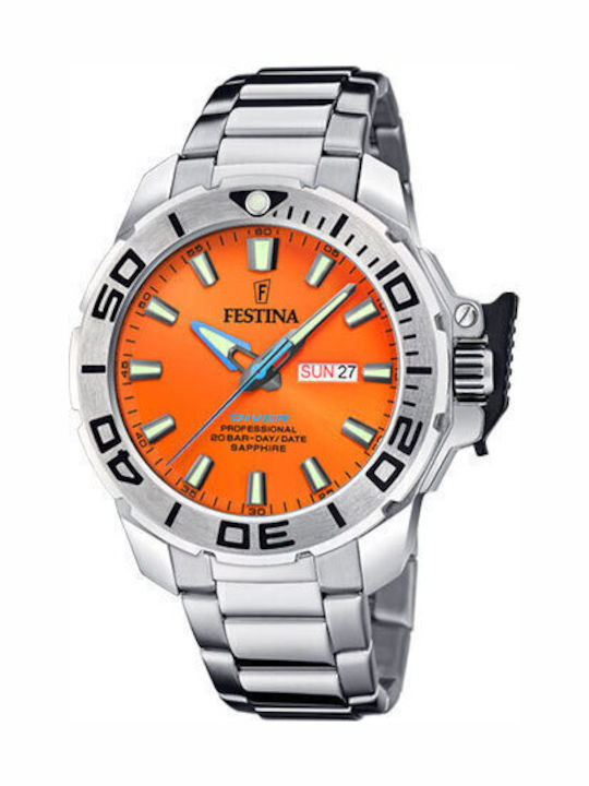 Festina Ρολόι Μπαταρίας με Μεταλλικό Μπρασελέ Festina Ρολόι Μπαταρίας με Μεταλλικό Μπρασελέ