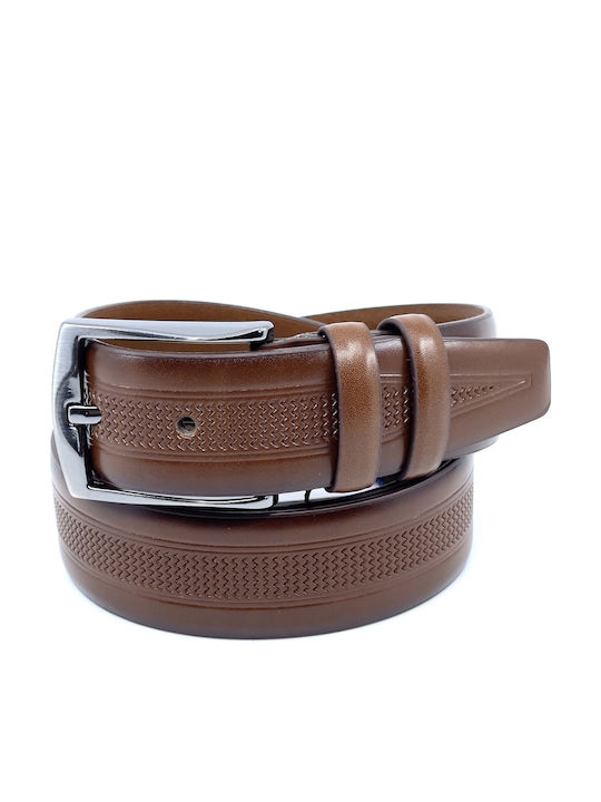 Legend Accessories Men's Belt Leather Tabac Brown