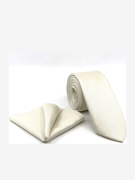 Legend Accessories Men's Tie Set Printed Beige