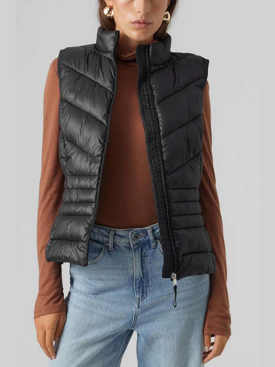 Vero Moda Women's Short Puffer Jacket for Spring or Autumn Black 10289449