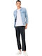 Παντελόνι Chino σε Tapered Γραμμή Μπλε