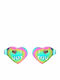 Amalfi Accessories Hypoallergenic Kids Earrings Studs Hearts from Steel