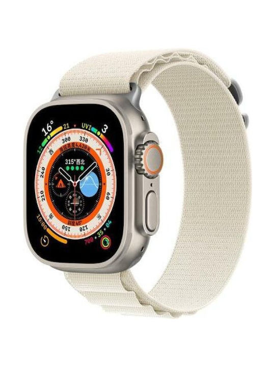 Devia Strap Fabric White (Apple Watch 44/45/46mm/Ultra 49mm)