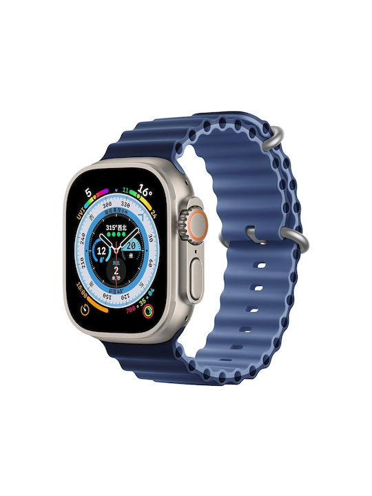 Devia Λουράκι Σιλικόνης Μπλε (Apple Watch 42/44/45mm)