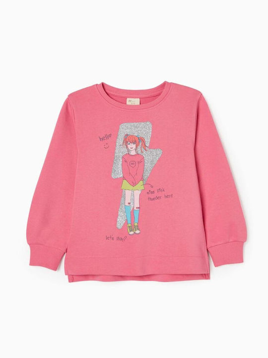 Zippy Kinder Sweatshirt Rosa