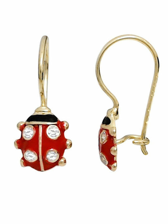 Sasashop Kids Earrings Pendants from Gold 14K