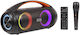 Blow Boxă Karaoke Cu Microfon Cu Fir Și Efecte De Iluminare Boombox 30-356# Negru