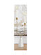 Melina's Collection Suport pentru lumânare Metalic în culoarea Alb 8x8x8buc 1buc
