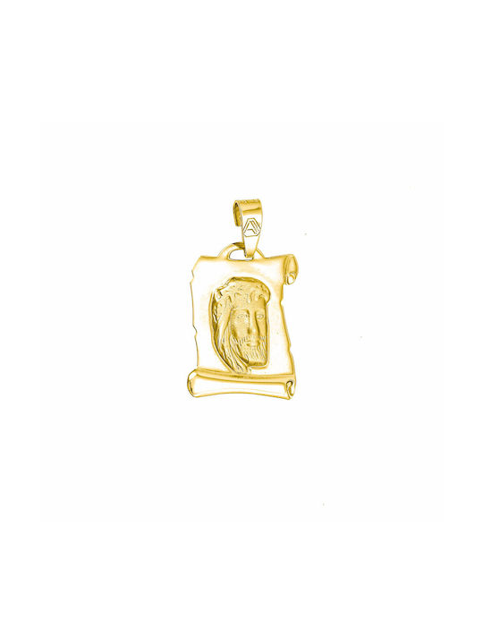 Pendant Kids Talisman with Jesus Christ from Gold 14K KBP-21517Y