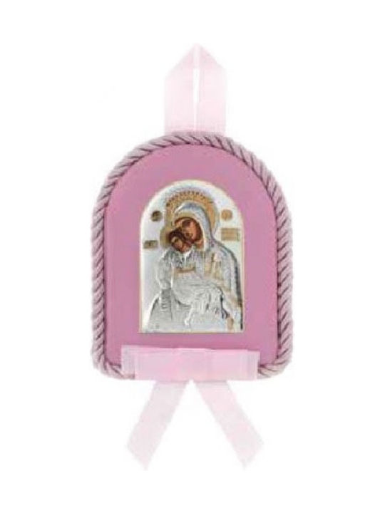 Heilige Ikone Kinder Amulett mit der Jungfrau Maria aus Silber ΑΠΦ0110