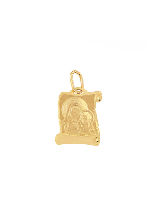 Pendant Kids Talisman with Jesus Christ from Gold 14K FLK2405