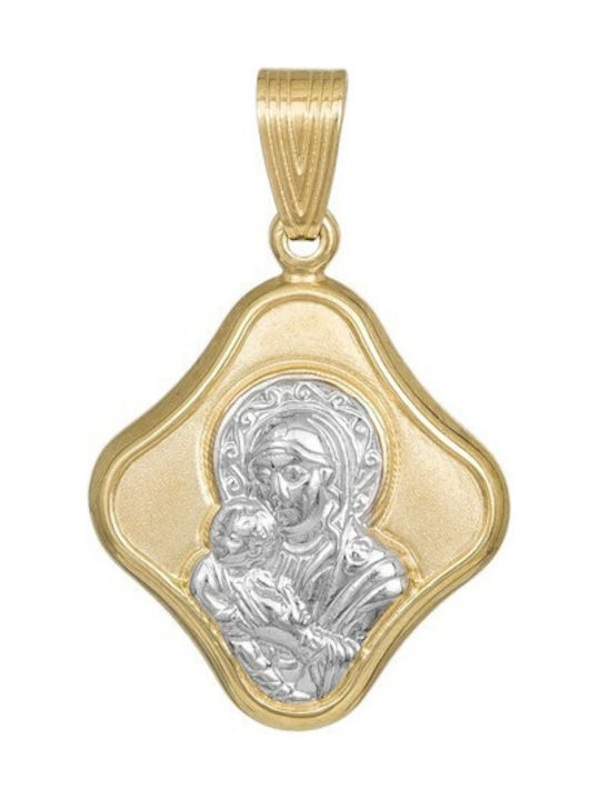 Pendant Kids Talisman Double Sided Constantine from Gold 9K 039623