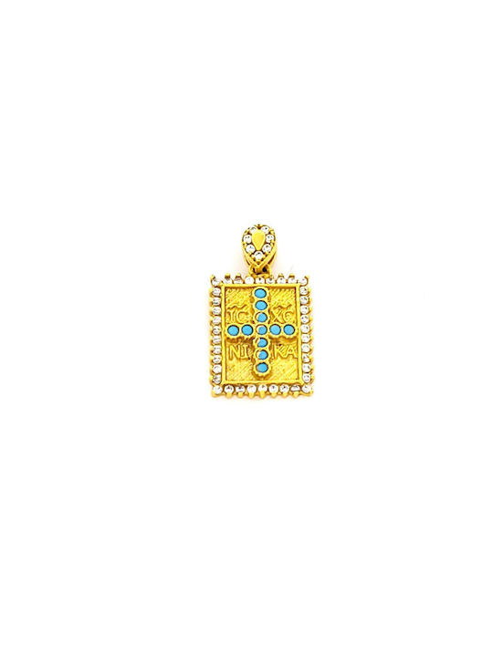 Anhänger Kinder Amulett Konstantinato aus Gold 9K 100849