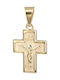 Anhänger Kinder Amulett mit Jesus Christus aus Gold 14K 023054