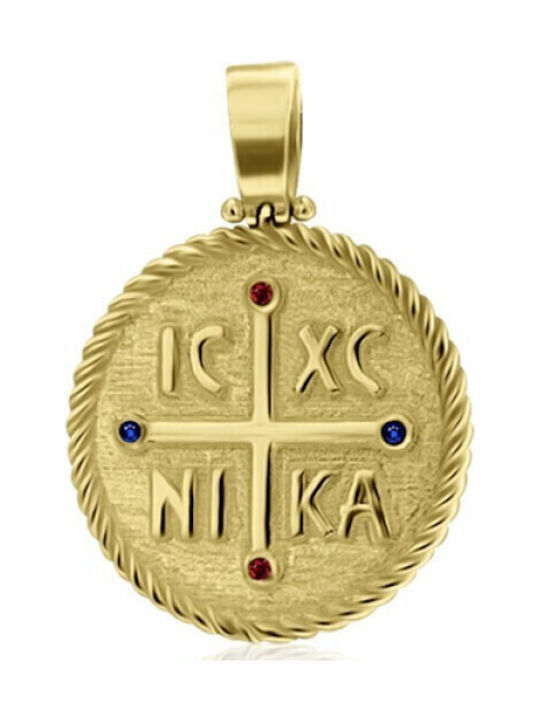 Chrilia Pendant Kids Talisman Konstantinato made of Gold 14K ME2095