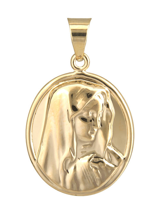 Pendant Kids Talisman with the Virgin Mary made of Gold 14K 023042