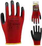 Cresman Nitrile Safety Gloves Red