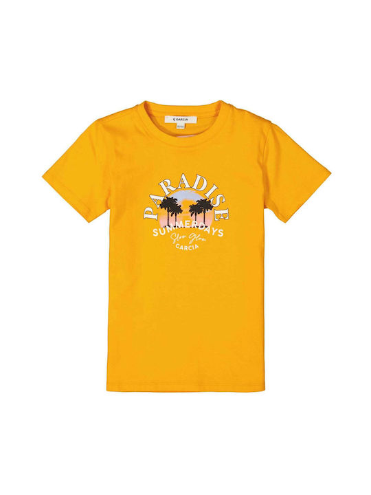 Garcia Jeans Παιδικό T-shirt Κίτρινο